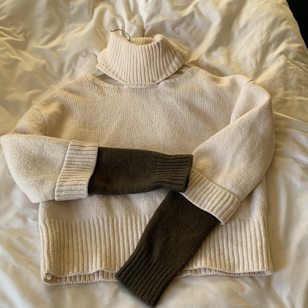 MONSE cutout high neck sweater